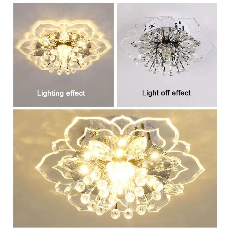 Modern LED Ceiling Light Crystal Ceiling Lamp Bedroom Chandelier Indoor Lighting For Living Room Home Decoration Led Chandelier