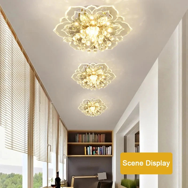 Modern LED Ceiling Light Crystal Ceiling Lamp Bedroom Chandelier Indoor Lighting For Living Room Home Decoration Led Chandelier