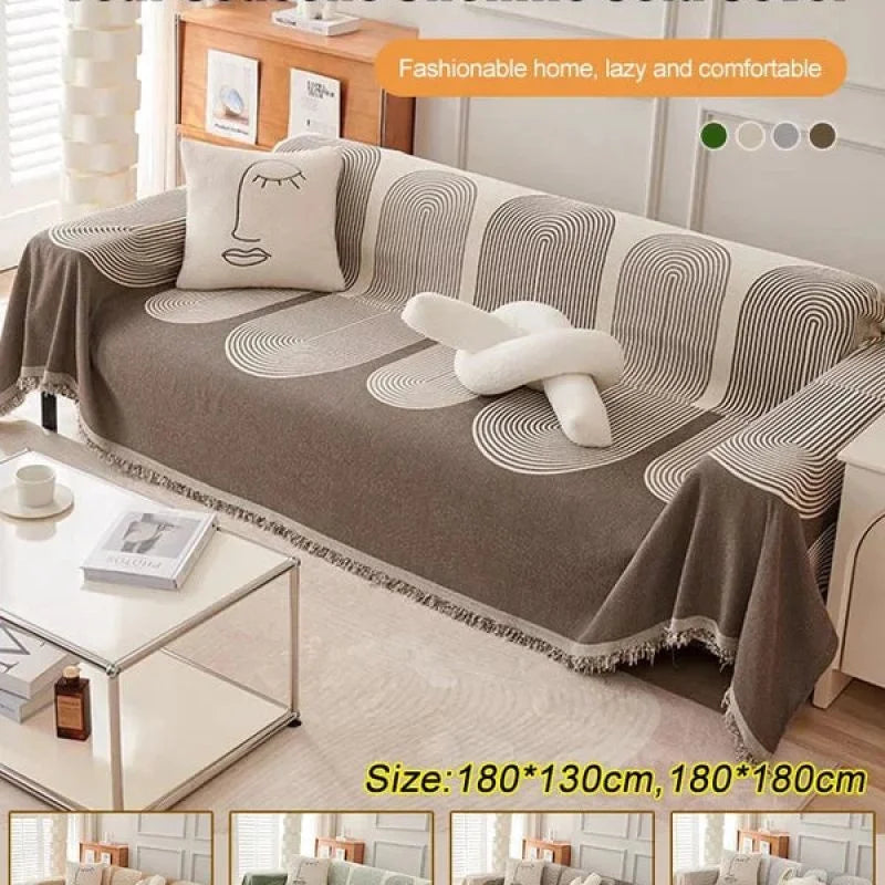 All Seasons Sofa Cover Blanket Sofa Towel,Double Sided Chenille Sofa Cover,Living Room Sofa Cover,Anti-cat Scratch Sofa Cover