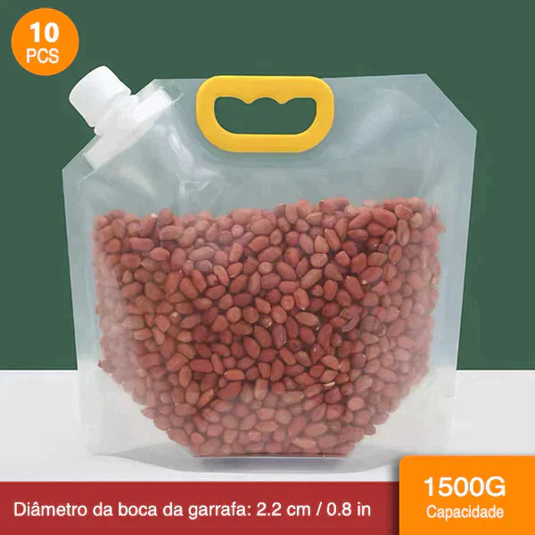 Sacos Potes - Método inovador para armazenagem de alimentos